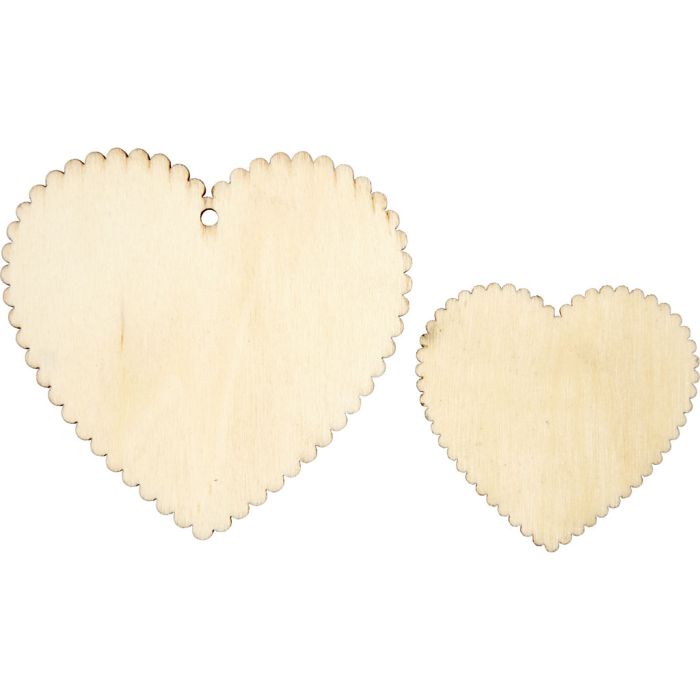 Coeurs, dim. 5,1x5,1 cm, 12 pièces/ 1 Pq.