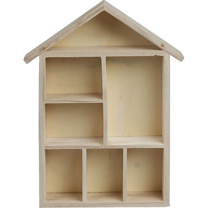Maison étagère, dim. 30x21x3,5 cm, 1 pièce