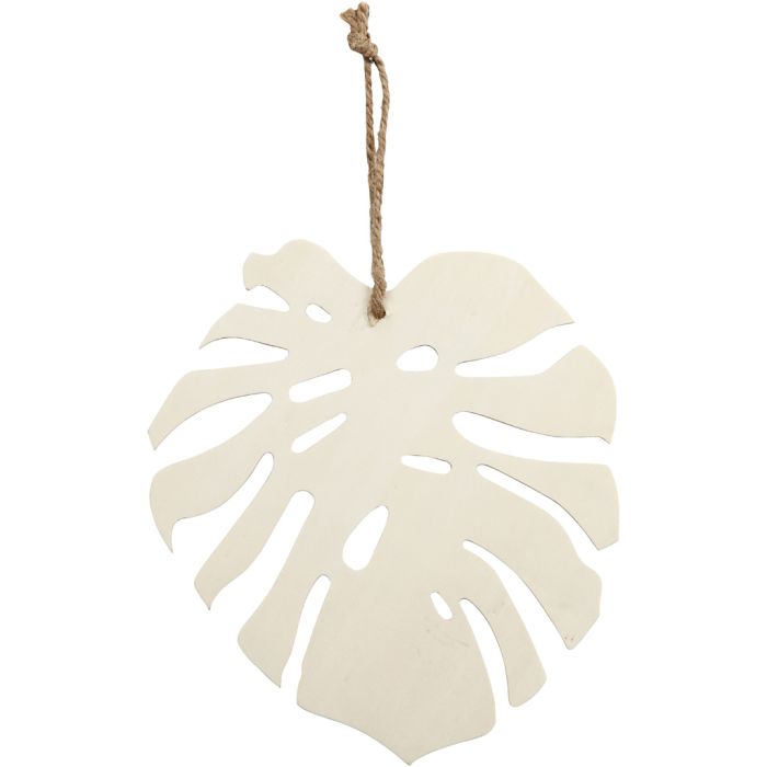 feuille Monstera, H : 20 cm, P: 3 mm, L : 19 cm, 1 pièce