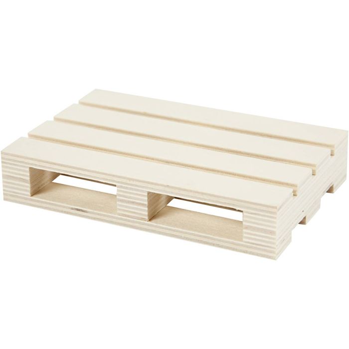 Mini palette, H : 2,5 cm, L : 12 cm, L : 8 cm, 1 pièce