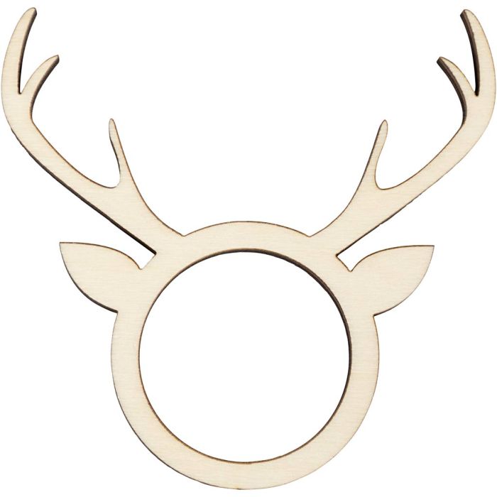 Rond de serviette, H : 8 cm, P: 5 mm, d 4,5 cm, diamètre intérieur 3,5 cm, 4 pièces/ 1 Pq.