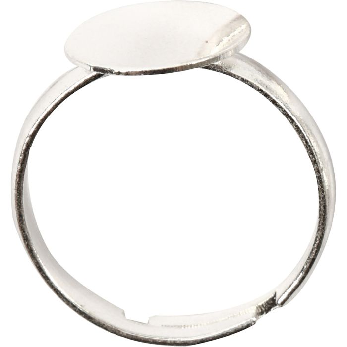 Bague, argenté, 3 pièces/ 1 Pq.