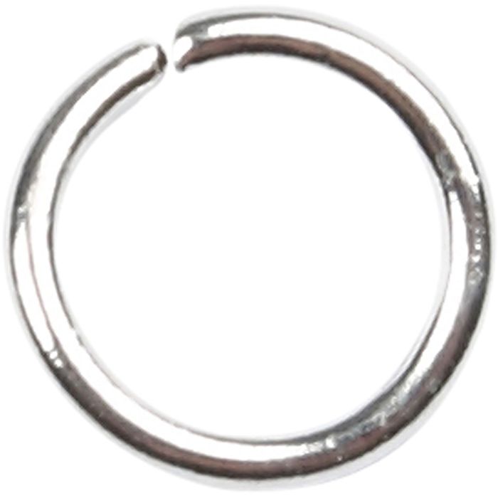 Boucles rondes , dim. 5,4 mm, ép. 0,7 mm, argenté, 500 pièces/ 1 Pq.