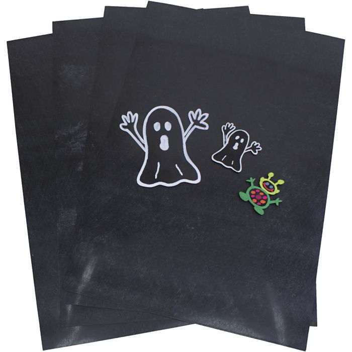 Feuilles de plastique thermorétractable, A4, noir, 10 flles/ 1 Pq.