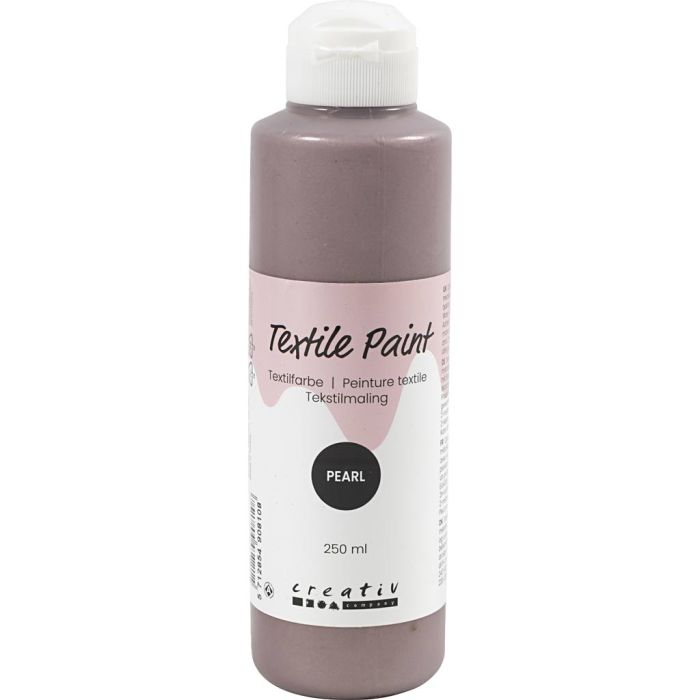 Peinture Textile, nacré, opaque, brun, 250 ml/ 1 flacon