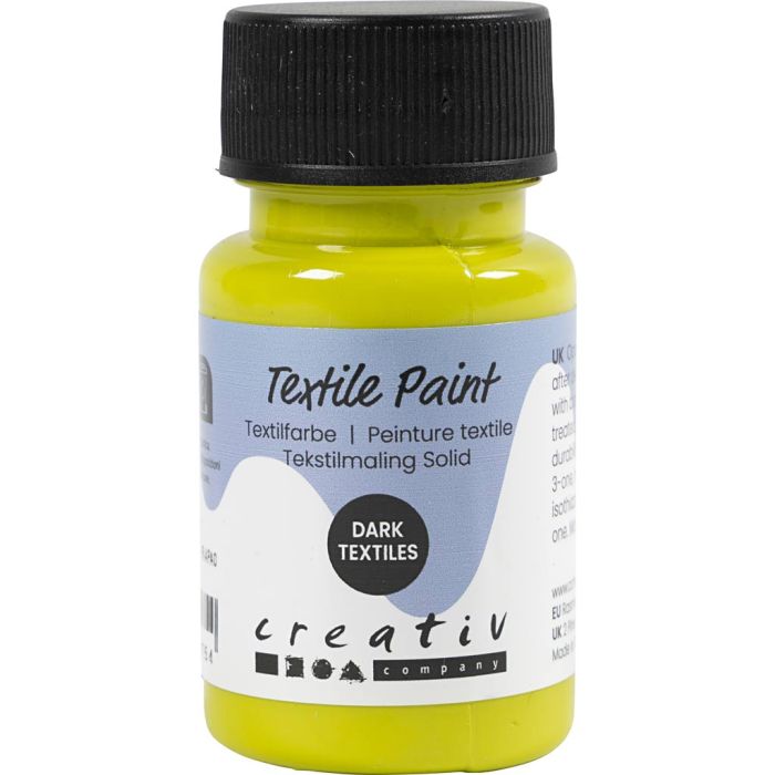 Peinture Textile, opaque, kiwi, 50 ml/ 1 flacon
