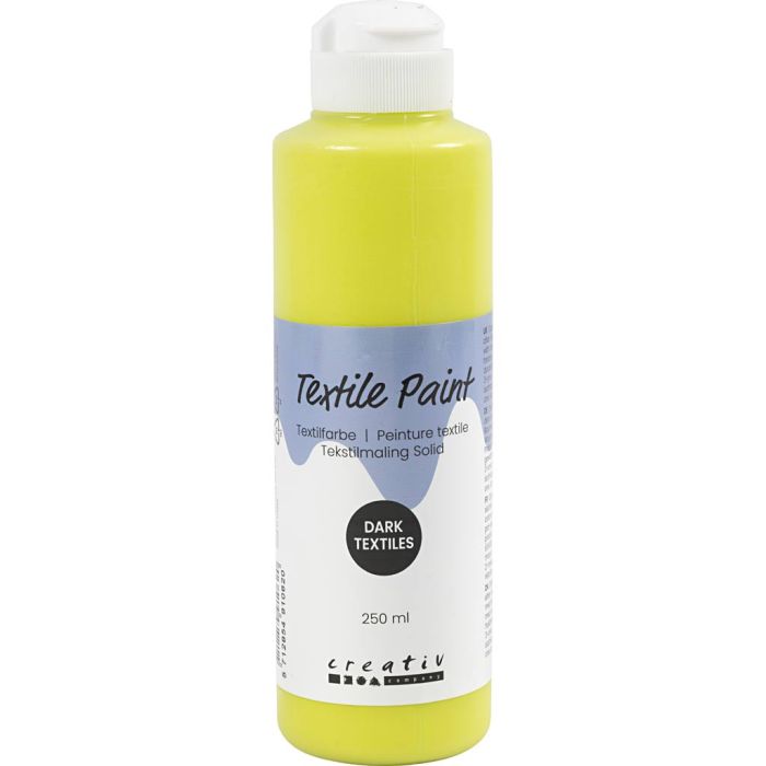 Peinture Textile, opaque, kiwi, 250 ml/ 1 flacon