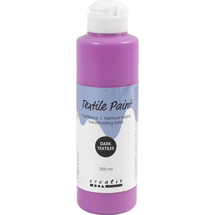 Peinture Textile, opaque, fuchsia, 250 ml/ 1 flacon