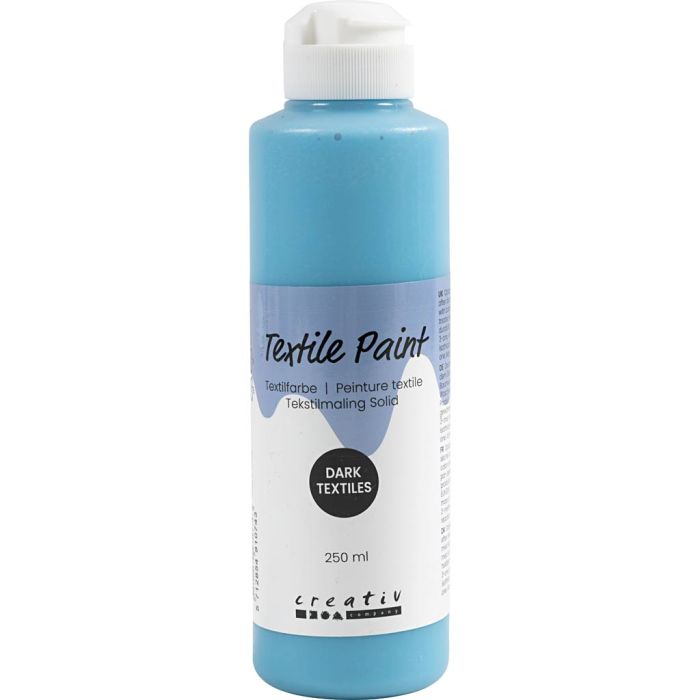Peinture Textile, opaque, turquoise, 250 ml/ 1 flacon