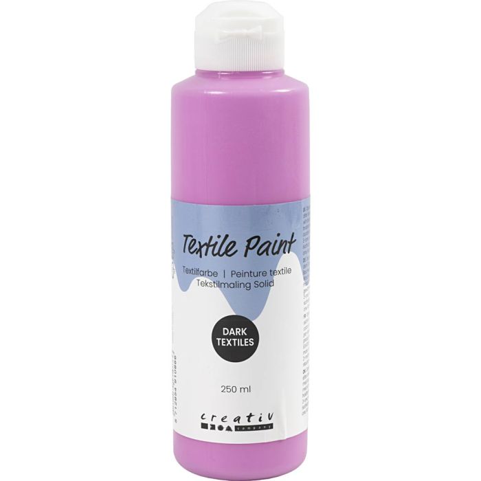 Peinture Textile, opaque, rose, 250 ml/ 1 flacon