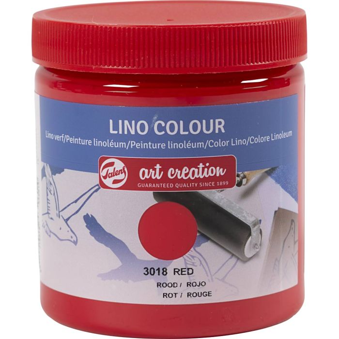 Encre pour Linogravure, rouge, 250 ml/ 1 boîte