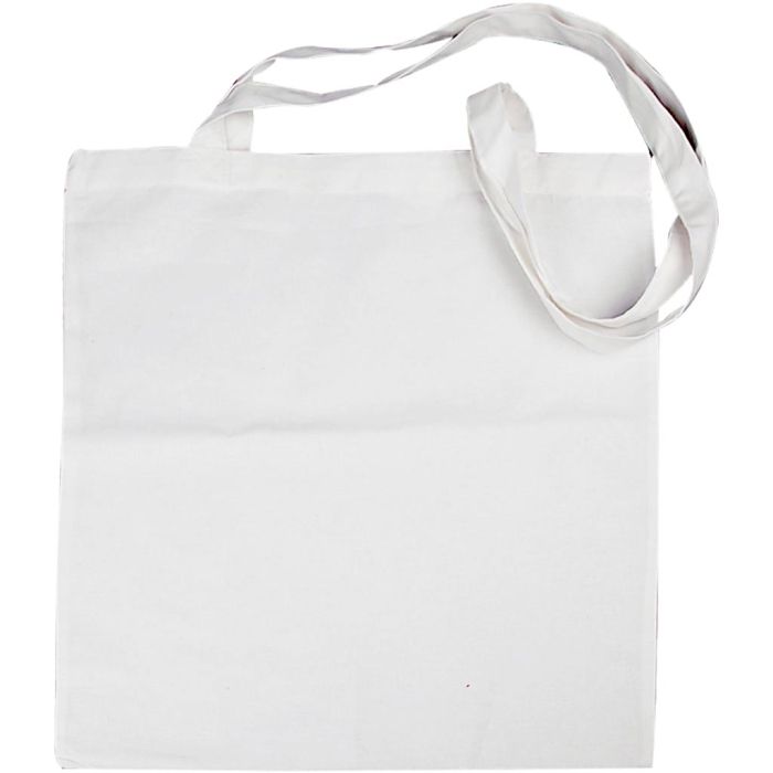 Sac fourre-tout, dim. 38x42 cm, 130 gr, blanc, 20 pièces/ 1 Pq.
