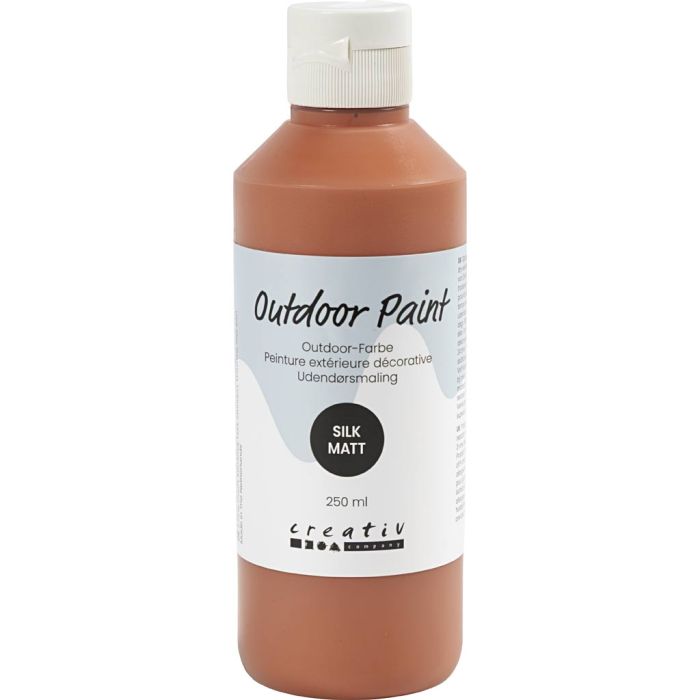 Peinture extérieure décorative, mate soyeuse, opaque, antique red, 250 ml/ 1 flacon