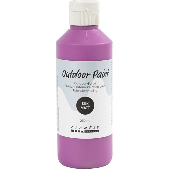 Peinture extérieure décorative, mate soyeuse, opaque, violet, 250 ml/ 1 flacon