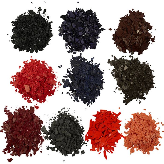 Colorant pour bougies, ass. de couleurs, 10x10 gr/ 1 Pq.