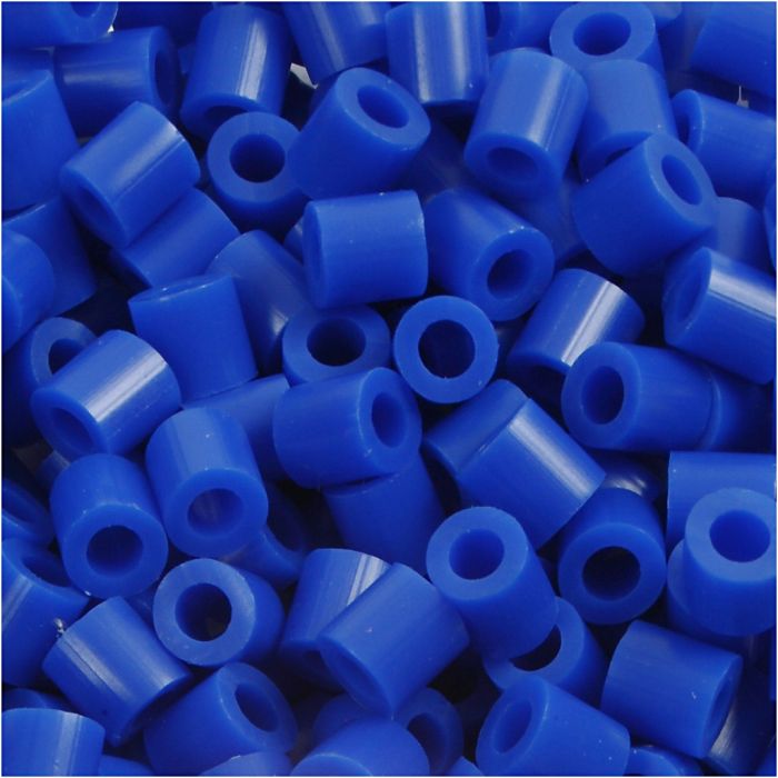 Perles à repasser, dim. 5x5 mm, diamètre intérieur 2,5 mm, medium, bleu foncé (32232), 1100 pièces/ 1 Pq.