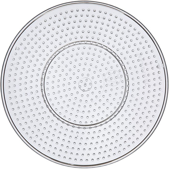 Plaques à picots, grand rond, d 15 cm, medium, transparent, 10 pièces/ 1 Pq.