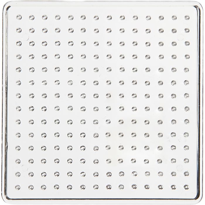 Plaques à picots, dim. 7x7 cm, medium, transparent, 1 pièce