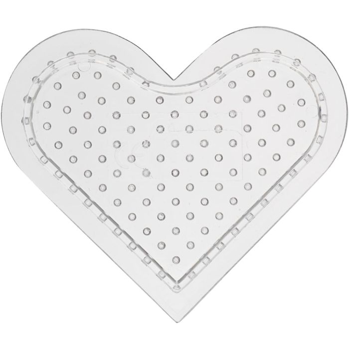 Plaques à picots, petit coeur, dim. 7 cm, medium, 10 pièces/ 1 Pq.