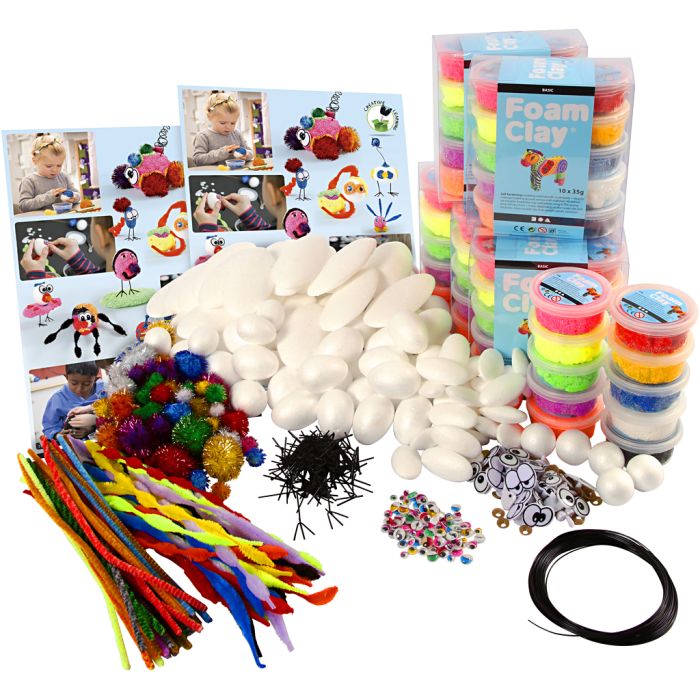 Kit DIY Groupe Figurines Foam Clay®, 1 Pq.