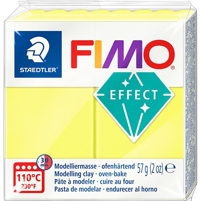FIMO effect, jaune néon, 57 gr/ 1 Pq.