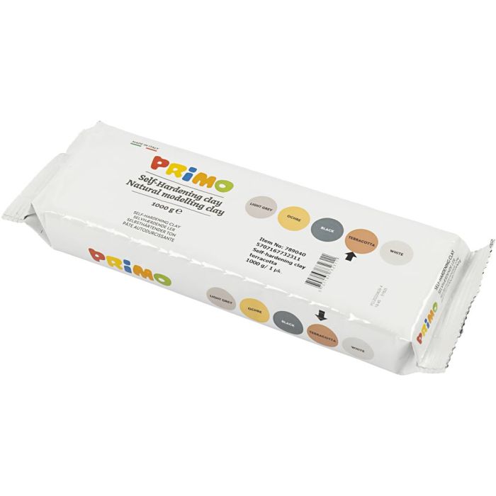 Argile Autodurcissante, terre brulée, 1000 gr/ 1 Pq.