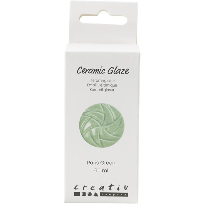 Glaçure Céramique, 984-1101 °C, opaque, Paris Green, 60 ml/ 1 boîte