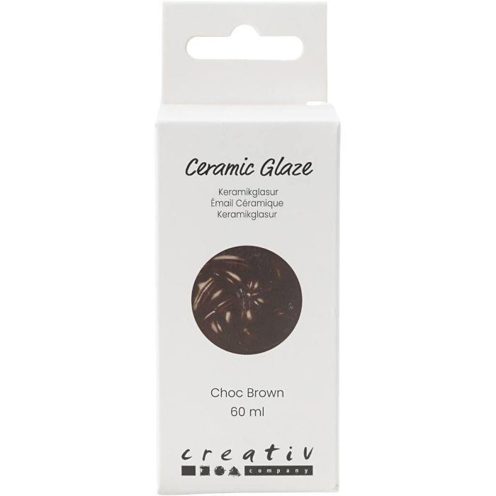 Glaçure Céramique, 984-1101 °C, opaque, Chocolate Brown, 60 ml/ 1 boîte