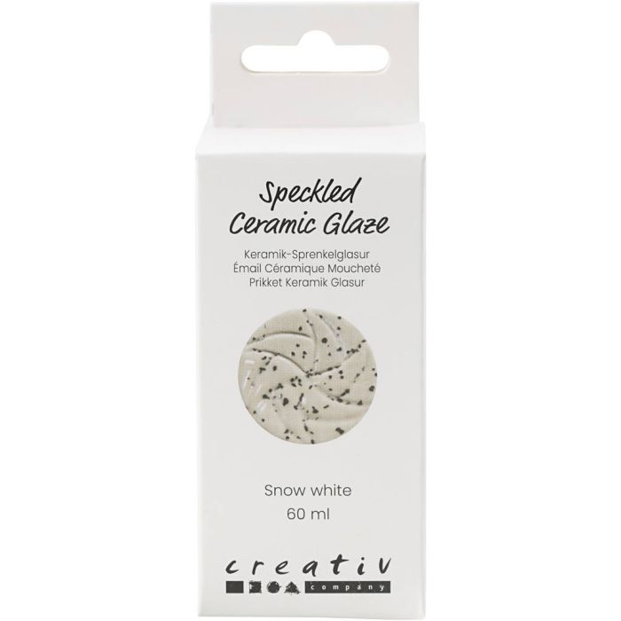 Glaçure Céramique à Taches, 999-1060 °C, opaque, snow white, 60 ml/ 1 boîte
