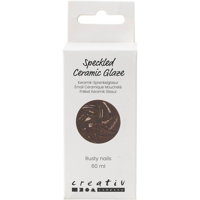 Glaçure Céramique à Taches, 999-1060 °C, opaque, Rusty Nails, 60 ml/ 1 boîte