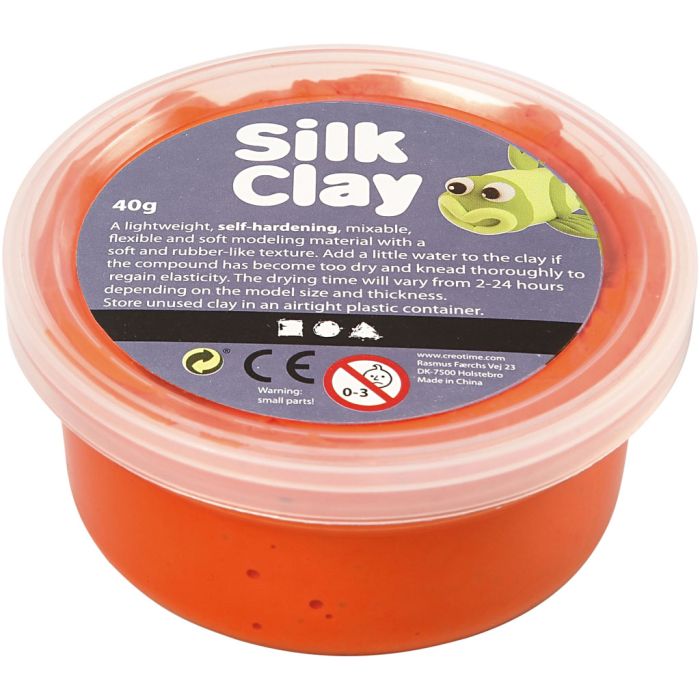 Silk Clay®, orange, 40 gr/ 1 boîte