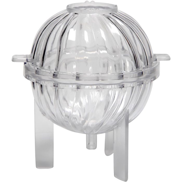 Moule pour bougie, Boule à spirales, H : 70 mm, 1 pièce
