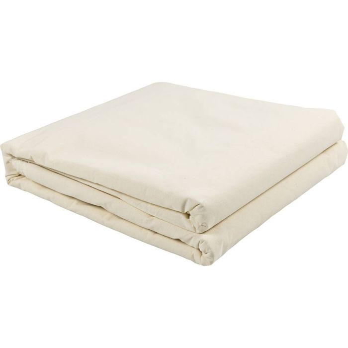 Toile de coton délavée, L : 150 cm, 105 gr, naturel, 25 m/ 1 Pq.