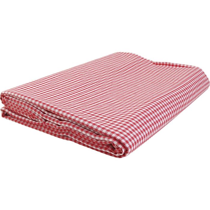 L : 145 cm, carrés 4×4 mm, rouge, blanc, 5 m/ 1 Pq.