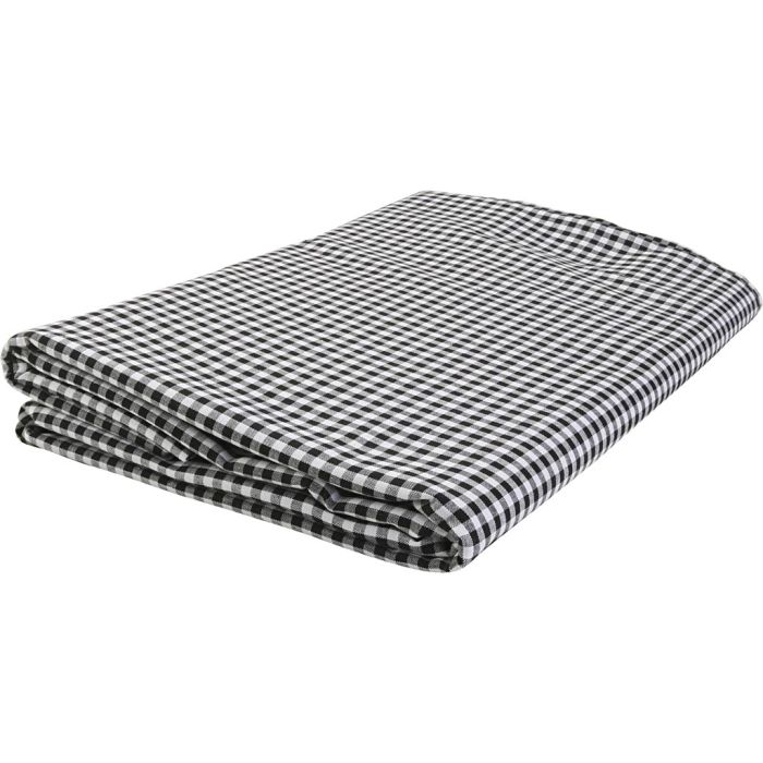 L : 145 cm, carrés 4×4 mm, noir, blanc, 5 m/ 1 Pq.