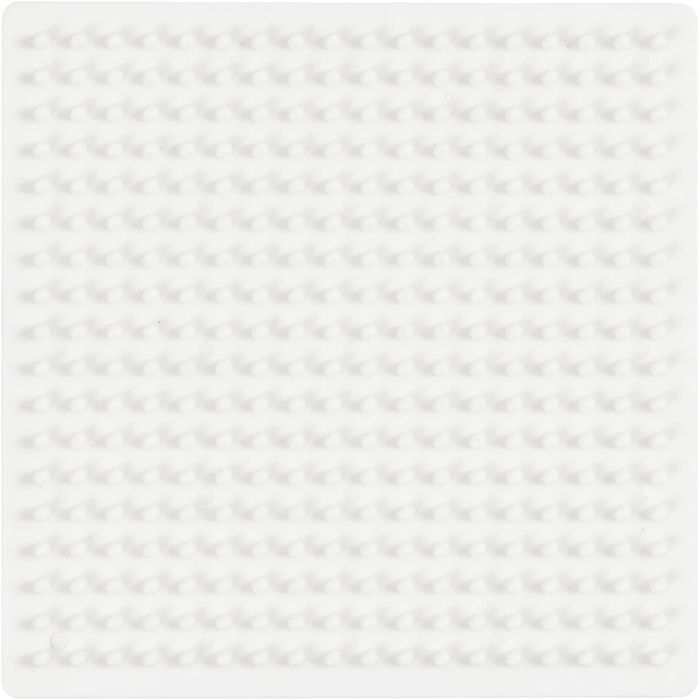 Plaques à Picots pour Perles NABBI BioBeads, carré, dim. 9,5x9,5 cm, medium, 1 pièce