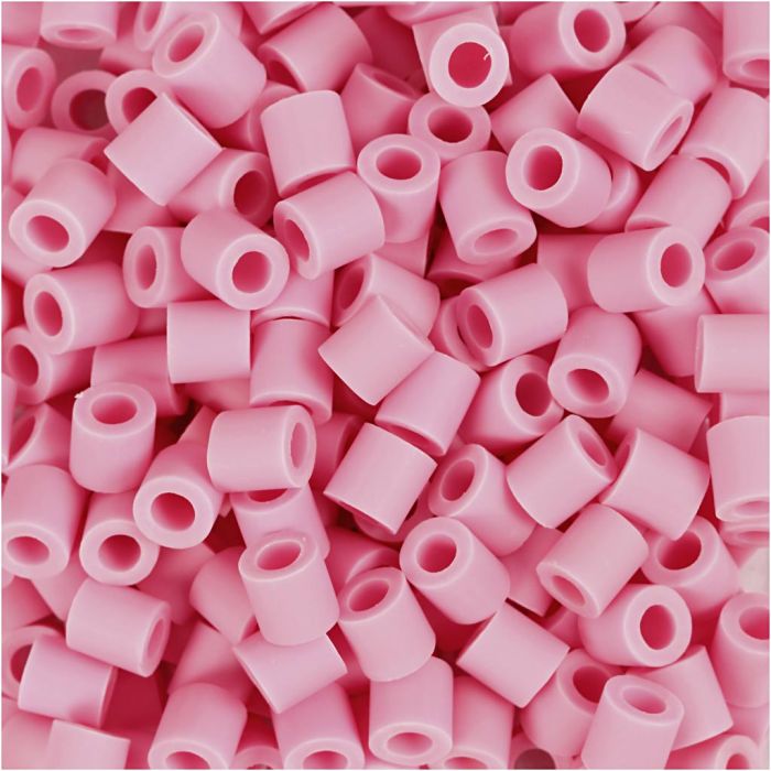 Les Perles NABBI BioBeads, dim. 5x5 mm, diamètre intérieur 2,5 mm, medium, rose, 1000 pièces/ 1 Pq.