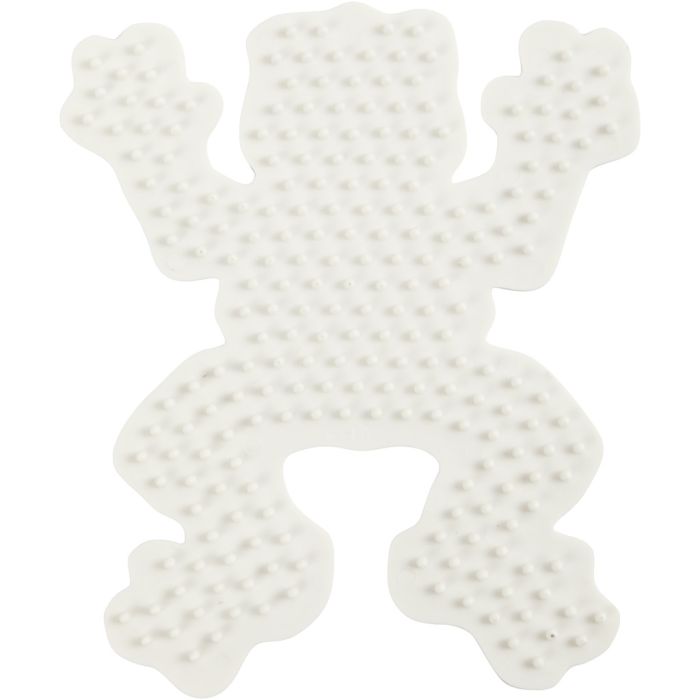 Plaques à Picots pour Perles NABBI BioBeads, grenouille, dim. 10x12 cm, medium, 1 pièce