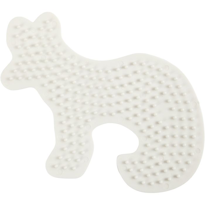 Plaques à Picots pour Perles NABBI BioBeads, renard, dim. 9,5x13,4 cm, medium, 1 pièce