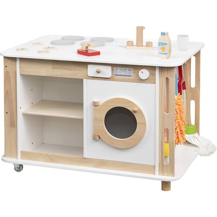 VIGA Play Station, Ménage, H : 60 cm, L : 80, L : 56 cm, 30 morceaux/ 1 Pq.