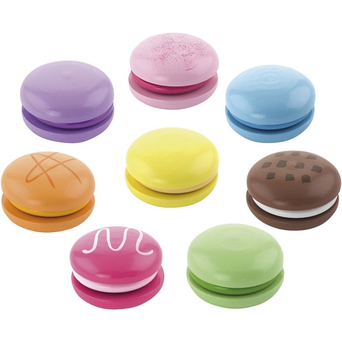 Macarons en bois VIGA , dim. 4,5 cm, 8 pièces/ 1 Pq.