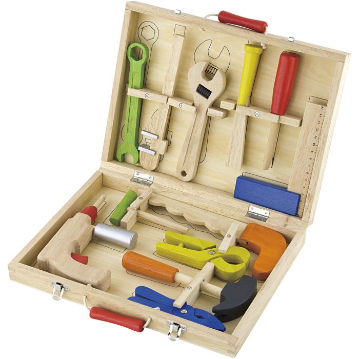 Boîte à outils VIGA, dim. 24x32 cm, 12 morceaux/ 1 set