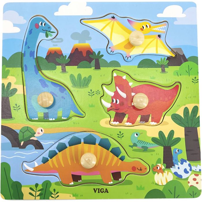 Puzzle VIGA avec Boutons, H : 26 mm, L : 22 cm, 1 pièce