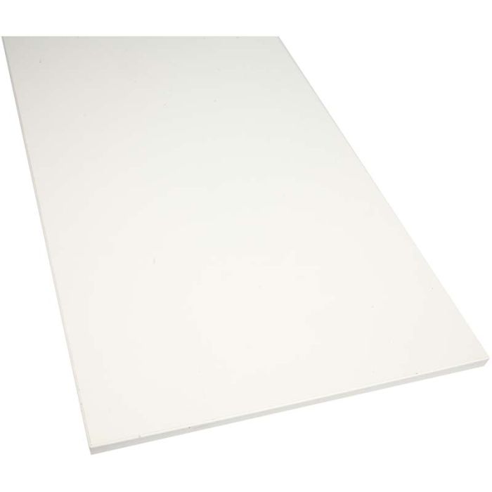 Melaminhylde, P: 40 cm, L : 239,8 cm, ép. 16 mm, blanc, 1 pièce