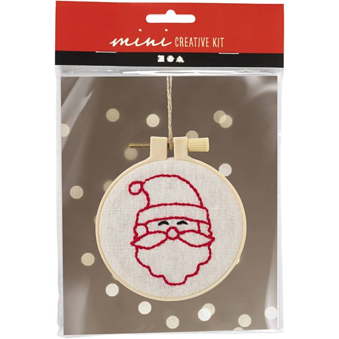 Mini Kit DIY Broderie, Père Noël, 1 Pq.
