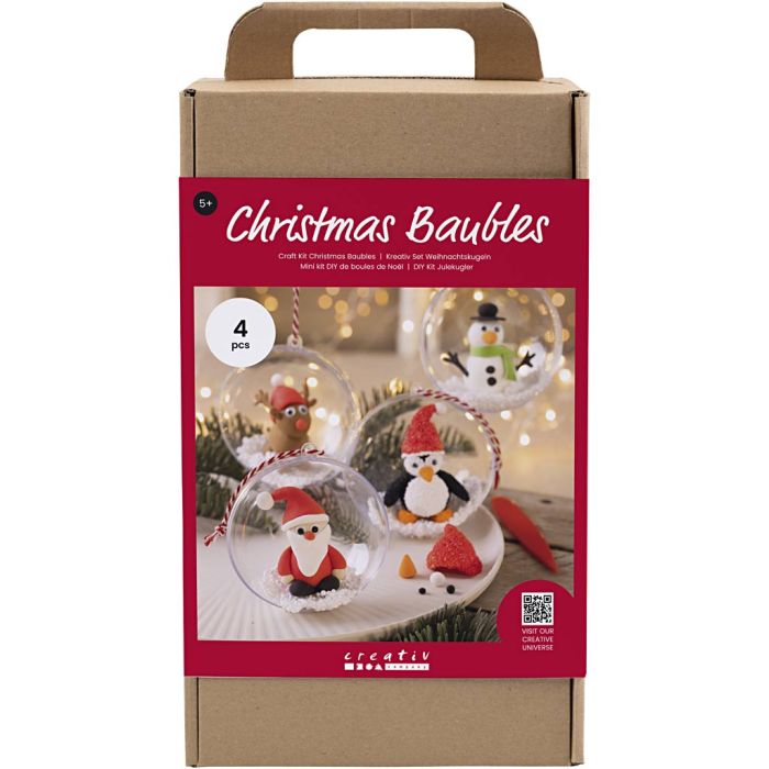 Kit DIY Boules de Noël, Modelage, 1 Pq.