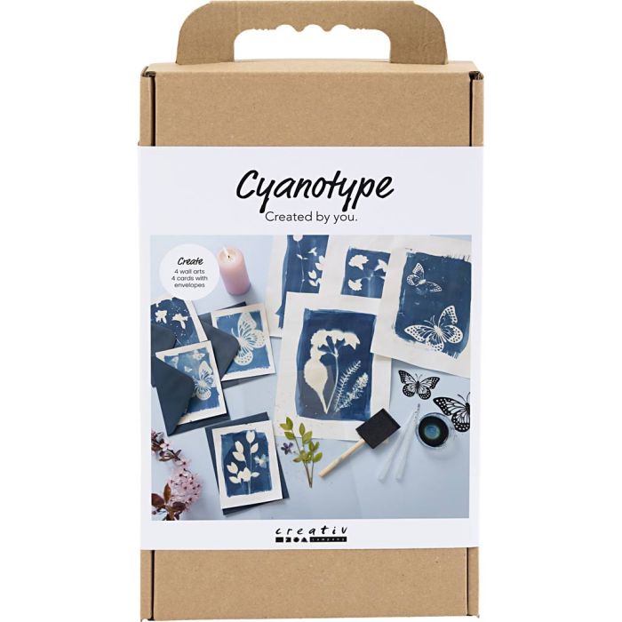 Kit DIY Cyanotypie, bleu, 1 Pq.