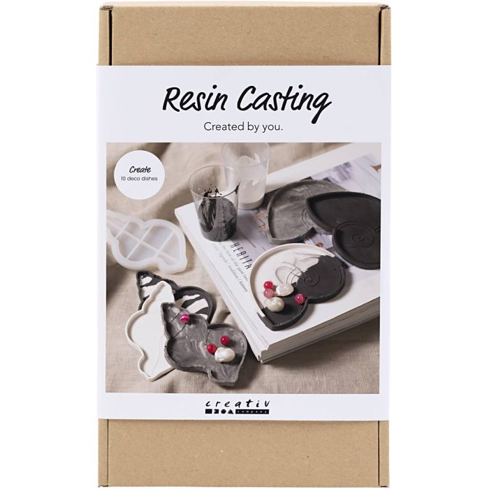 Kit DIY Moulage de Résine, Conque, noir, blanc, 1 Pq.