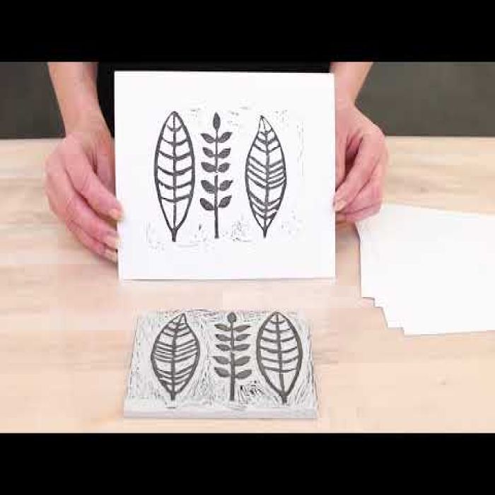 Créez votre propre motif sur un bloc de gravure