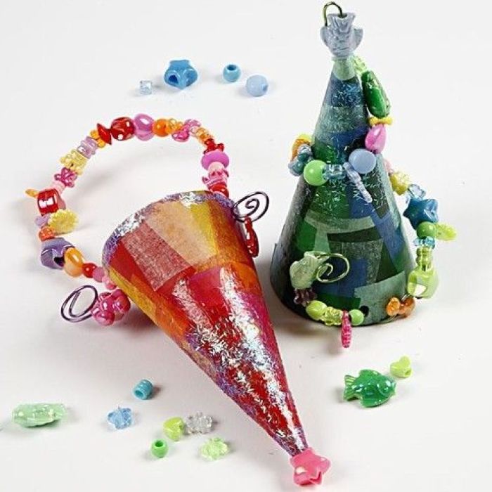 Cornets avec des perles